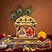 ARTIQUE CREATION Khatu Shyam & Salasar Balaji Wooden for Car Deshboard, Home Temple, Diwali Gifting Decorative Showpiece - 11.5 cm (Wood, Multicolor)