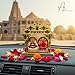 ARTIQUE CREATION Khatu Shyam & Salasar Balaji Wooden for Car Deshboard, Home Temple, Diwali Gifting Decorative Showpiece - 11.5 cm (Wood, Multicolor)