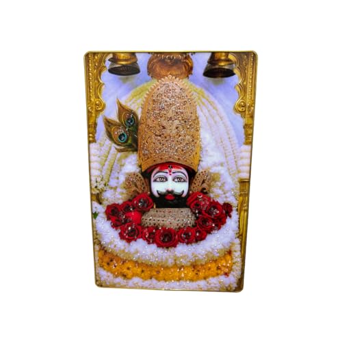 ARTIQUE CREATION Shree Khatu Shyam Ji Religious Photo Frame for Mandir, Puja Ghar and Home | Hare Ka Sahara Baba Shyam Hamara Shyam Baba Photo Frame Wall Decor For Living Room, Office, Diwali Spiritual Gifting, 30 x 45 cm