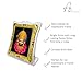 ARTIQUE CREATION Khatu Shyam Decorative Religious Photo Frame 6x7 cm for Car Dashboard, Pooja Room, Table Top, Gold-Plated with Crystal Stones
