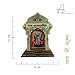 ARTIQUE CREATION Sri Dwarkadhish Idol for Car Dashboard, Home Temple, Office Desk, Home Decor, Diwali Gift | Lord Krishna Wooden 3D Showpiece 9x11 cm