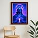 ARTIQUE CREATION Adiyogi Lord Shiva Poster 30 × 45 cm – Shravan Blessings Wall Frame, Epoxy-Gloss Print in Charcoal Synthetic Wood – Ideal for Mandir, Living Room, Office & Gift Décor