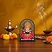 ARTIQUE CREATION Sri Khatu Shyam Baba Idol for Car Dashboard, Spiritual Diwali Gift Item and Statue for Temple/Pooja/Home Decor/Office/Study Table, Decorative Showpiece Figurine, 8.2 x 6.3 cm (Gold)