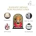 ARTIQUE CREATION Sri Khatu Shyam Baba Idol for Car Dashboard, Spiritual Diwali Gift Item and Statue for Temple/Pooja/Home Decor/Office/Study Table, Decorative Showpiece Figurine, 8.2 x 6.3 cm (Gold)