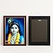 ARTIQUE CREATION Lord Krishna Wall Decoration Photo12x18 – Epoxy Charcoal Frame for Home, Temple & Janmashtami Decor (Modern Calendar Art, Clear Jewel Tones, 12x18 Inch)