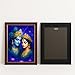 ARTIQUE CREATION | Radha Krishna Painting Frame 12x18 Inch – Decorative Epoxy Frame for Pooja Room, Temple & Living Room Wall