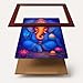 ARTIQUE CREATION |Lord Ganesha Wall Painting 12x18 Inch – Epoxy Charcoal Synthetic Frame for Home & Temple