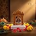 ARTIQUE CREATION Khatu Shyam Temple for Car Dashboard, Home, Temple, Dipawali Gifting Decorative Showpiece - 11.5 cm (Plastic, Multicolor)