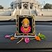 ARTIQUE CREATION Khatu Shyam Decorative Religious Photo Frame 6x7 cm for Car Dashboard, Pooja Room, Table Top, Gold-Plated with Crystal Stones