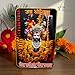 ARTIQUE CREATION Shri Khatu Shyam/Shyam Baba/Barbarik Ji Photo Frame for Spiritual Diwali Gift, Pooja Room, Home Decor, Office, Temple 8x12 Inch (Garland Shyam Ji, Orange & Yellow Garland, 8x12 Inch)