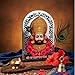 ARTIQUE CREATION Shree Khatu Shyam Baba Idol for Car Dashboard, Sri Barbarik Ji for Temple/Pooja/Home Decor/Office/Study Table, Showpiece Figurine, 8.2 x 6.3 cm (Silver)