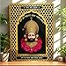 ARTIQUE CREATION Divine Khatu Shyam Ji Photo Frame | Shri Shyam Baba Idol Wall Art for Mandir, Living Room & Festive Gifting | Golden Pink Epoxy Frame 30x40 cm
