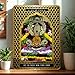 ARTIQUE CREATION Khatu Shyam Ji Spiritual Decor for Home, Office & Pooja | Shri Shyam Baba Wall Photo Frame | Golden Purple Epoxy Frame 30x40 cm