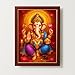 ARTIQUE CREATION Sri Ganesha Photo Epoxy Frame for Home Decor, Living Room, Bedroom, Office, Spiritual Decoration 12x18 Inch (Ornate Calendar Art, Rich Traditional, 12x18 Inch)