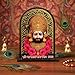 ARTIQUE CREATION Sri Khatu Shyam Baba Idol for Car Dashboard, Spiritual Diwali Gift Item and Statue for Temple/Pooja/Home Decor/Office/Study Table, Decorative Showpiece Figurine, 8.2 x 6.3 cm (Gold)