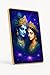 ARTIQUE CREATION Radha Krishna Photo with Frame for Home Decor, Wall Frame for Living Room, 12x18 Inches