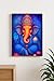 ARTIQUE CREATION Sri Ganesha Wall Photo Frame | Hindu Religious Frame With Hanging | Home and Mandir Decoration Wall Painting Size 12x18 Inches