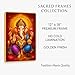 ARTIQUE CREATION Sri Ganesha Photo Golden Frame for Home Decor, Living Room, Bedroom, Office, Spiritual Decoration 12x18 Inch (Modern Indian Classical, Warm Jewel-Toned, 12X18 Inch)