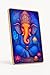 ARTIQUE CREATION Sri Ganesha Wall Photo Frame | Hindu Religious Frame With Hanging | Home and Mandir Decoration Wall Painting Size 12x18 Inches