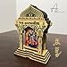 ARTIQUE CREATION Sri Dwarkadhish Idol for Car Dashboard, Home Temple, Office Desk, Home Decor, Diwali Gift | Lord Krishna Wooden 3D Showpiece 9x11 cm