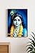 ARTIQUE CREATION Sri Krishna Premium Photo for Home Decor, Wall Decor | Buy Religious Gifts, God Gifts, Diwali Festive Gifting Online (Idealized Realism, Serene Celestial Palette, 12x18 Inch)