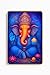 ARTIQUE CREATION Sri Ganesha Wall Photo Frame | Hindu Religious Frame With Hanging | Home and Mandir Decoration Wall Painting Size 12x18 Inches