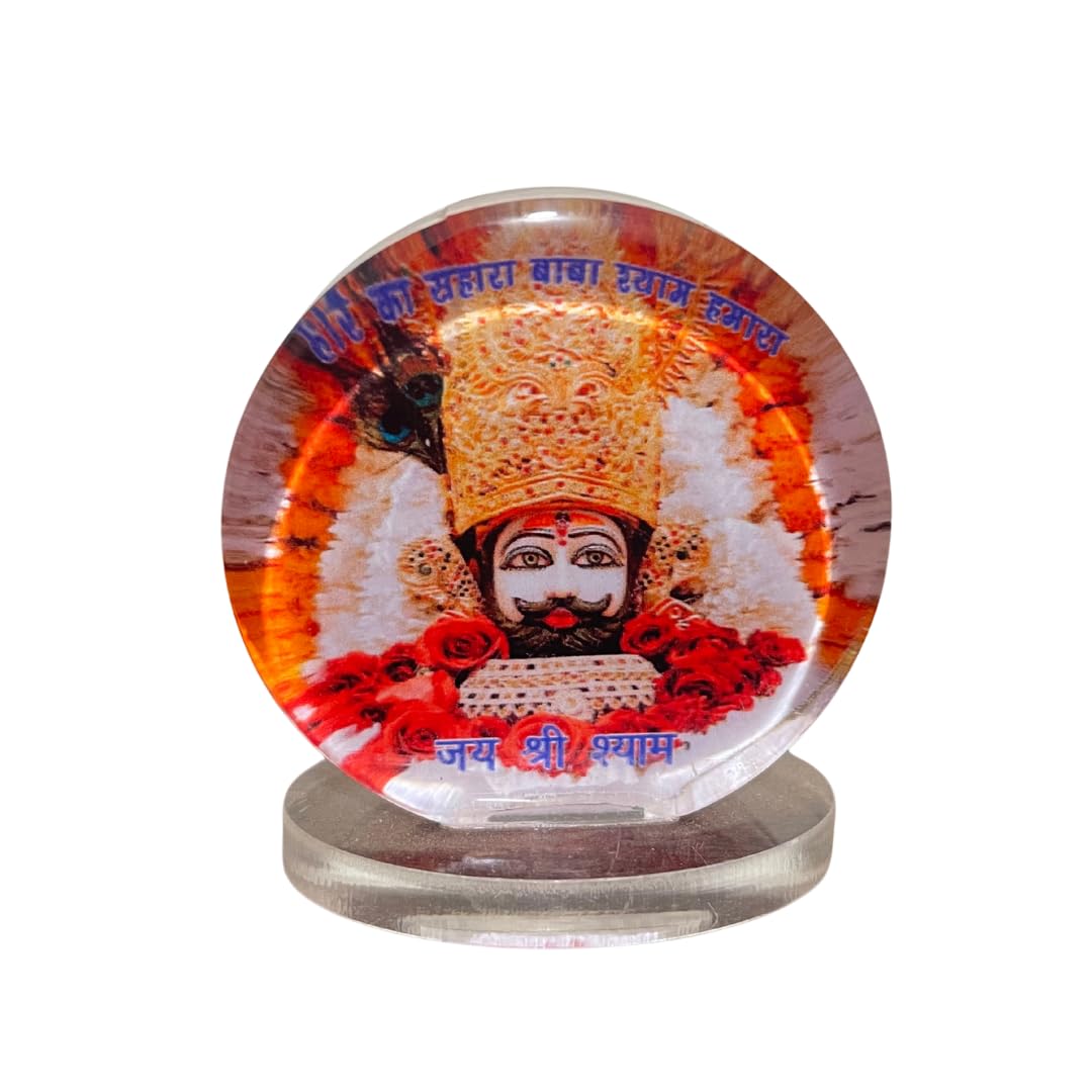 Artique Creation Religious Decorative Showpiece for Car Dashboard and Table, Traditional Design, 5.5 cm, Multicolour